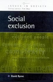 Tapa de Social Exclusion (Issues in Society)