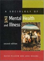 Tapa de A Sociology of Mental Health And Illness