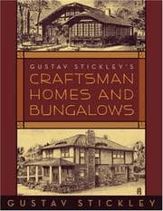 Tapa de Gustav Stickley's Craftsman Homes and Bungalows