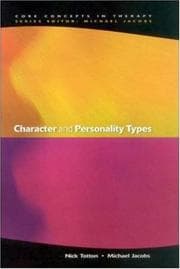 Tapa de Character and Personality Types (Core Concepts in Therapy)