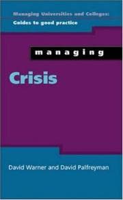 Tapa de Managing crisis