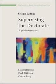 Tapa de Supervising the doctorate