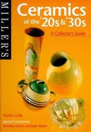 Tapa de Miller's ceramics of the '20s & '30s