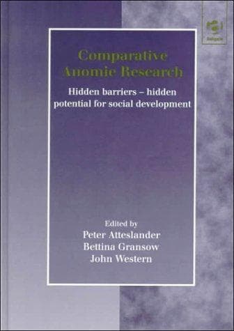 Tapa de Comparative Anomie Research