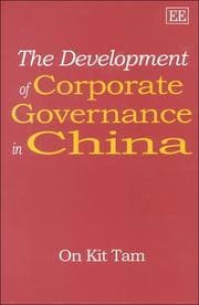 Tapa de The development of corporate governance in China
