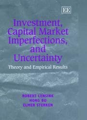 Tapa de Investment, capital market imperfections, and uncertainty
