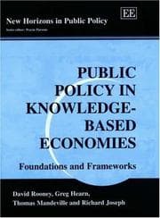 Tapa de Public policy in knowledge-based economies