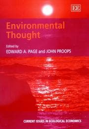 Tapa de Environmental thought