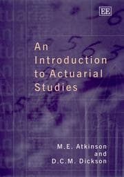 Tapa de An introduction to actuarial studies