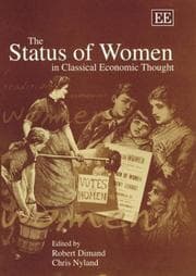 Tapa de The status of women in classical economic thought