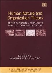 Tapa de Human Nature and Organization Theory