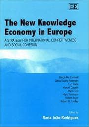 Tapa de The new knowledge economy in Europe