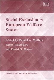 Tapa de Social exclusion in European welfare states