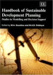 Tapa de Handbook of sustainable development planning