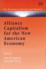Tapa de Alliance capitalism for the new American economy