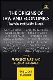 Tapa de The origins of law and economics