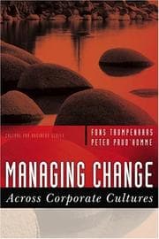 Tapa de Managing change across corporate cultures