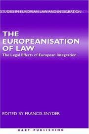 Tapa de The Europeanisation of law