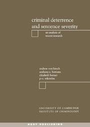 Tapa de Criminal Deterrence and Sentencing Severity