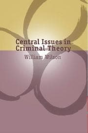Tapa de Central Issues in Criminal Theory