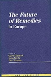 Tapa de The future of remedies in Europe
