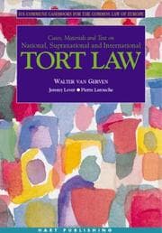 Tapa de Common law of Europe casebooks