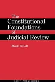 Tapa de The Constitutional Foundations of Judicial Review