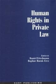 Tapa de Human rights in private law