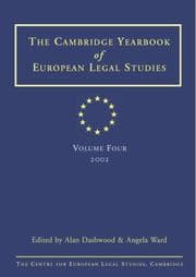 Tapa de Cambridge Yearbook of European Legal Studies Vol 3 2000