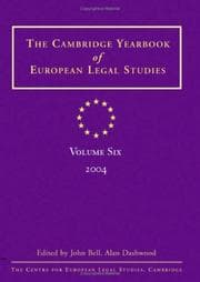Tapa de The Cambridge yearbook of European legal studies