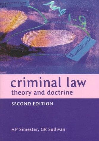 Tapa de Criminal law