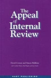 Tapa de The appeal of internal review