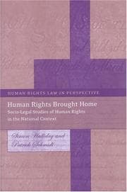 Tapa de Human rights brought home