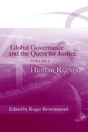 Tapa de Global Governance and the Quest for Justice (IV)