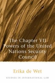Tapa de The chapter VII powers of the United Nations Security Council