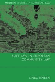 Tapa de Soft Law in European Community Law (Modern Studies in European Law)