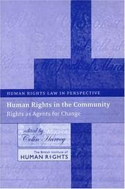 Tapa de Human Rights In The Community