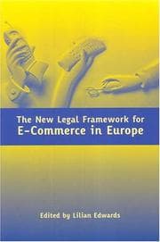 Tapa de The New Legal Framework For E-commerce In Europe