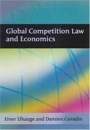 Tapa de Global Competition Law and Economics
