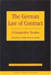 Tapa de The German law of contract