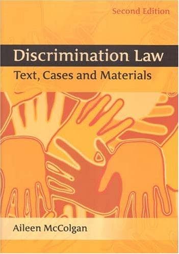 Tapa de Discrimination Law