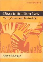 Tapa de Discrimination Law