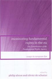 Tapa de Monitoring fundamental rights in the EU