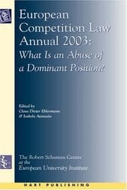 Tapa de European Competition Law Annual 2003