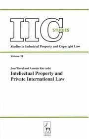 Tapa de Intellectual property and private international law