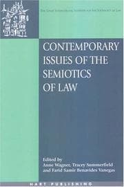 Tapa de Contemporary issues of the semiotics of law