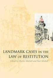 Tapa de Landmark cases in the law of restitution