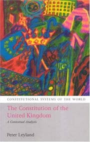 Tapa de The Constitution of the United Kingdom