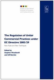 Tapa de The regulation of unfair commercial practices under EC directive 2005/29