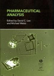 Tapa de PHARMACEUTICAL ANALYSIS; ED. BY DAVID C. LEE